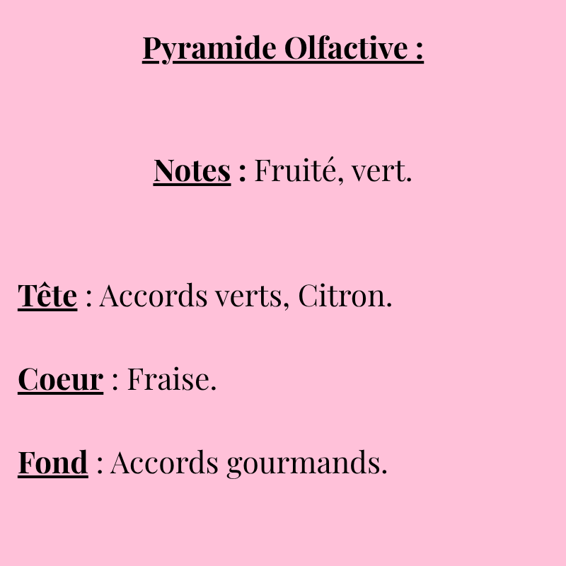 Bougie gourmande Fraise des bois