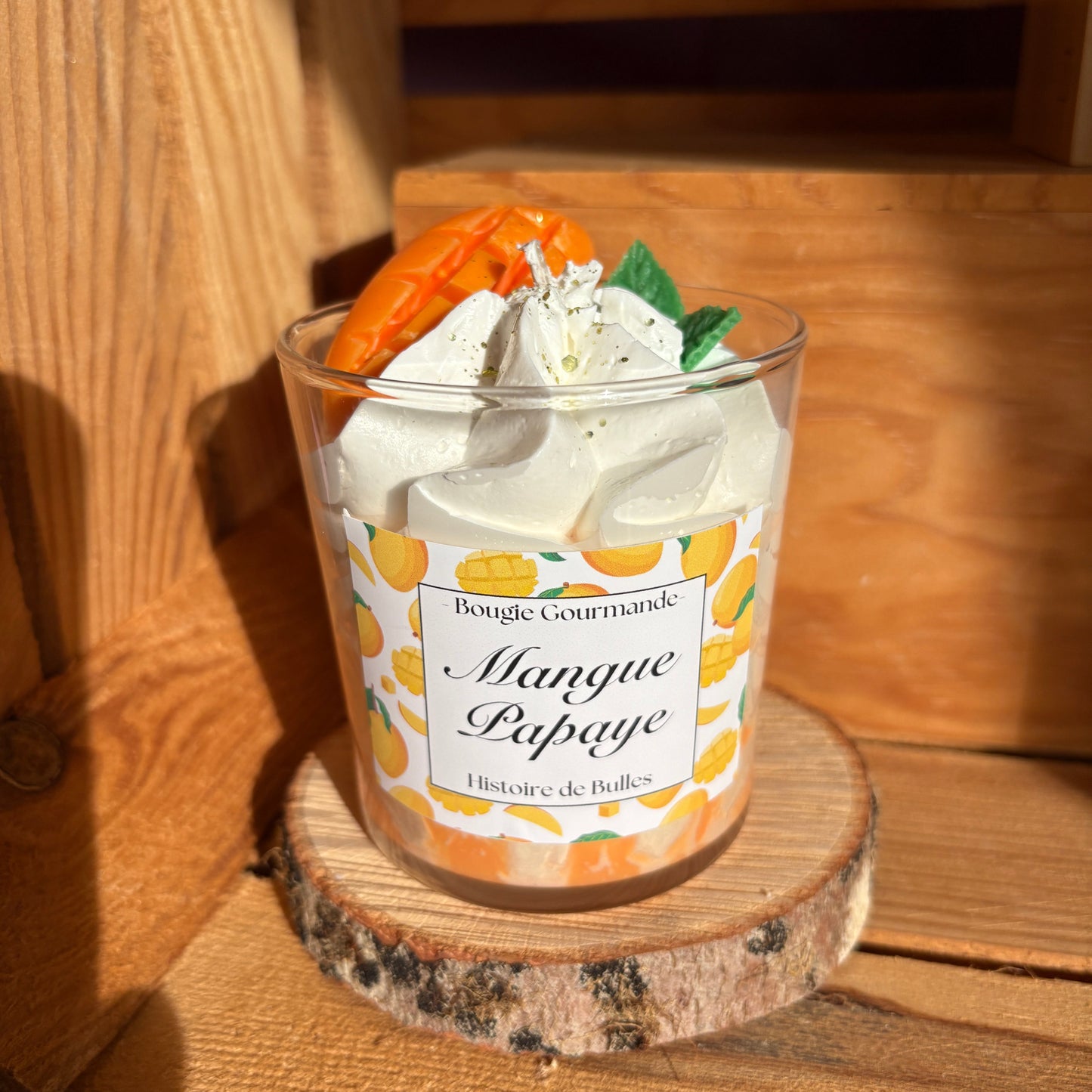 Bougie gourmande Mangue-Papaye