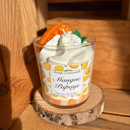 Bougie gourmande Mangue-Papaye