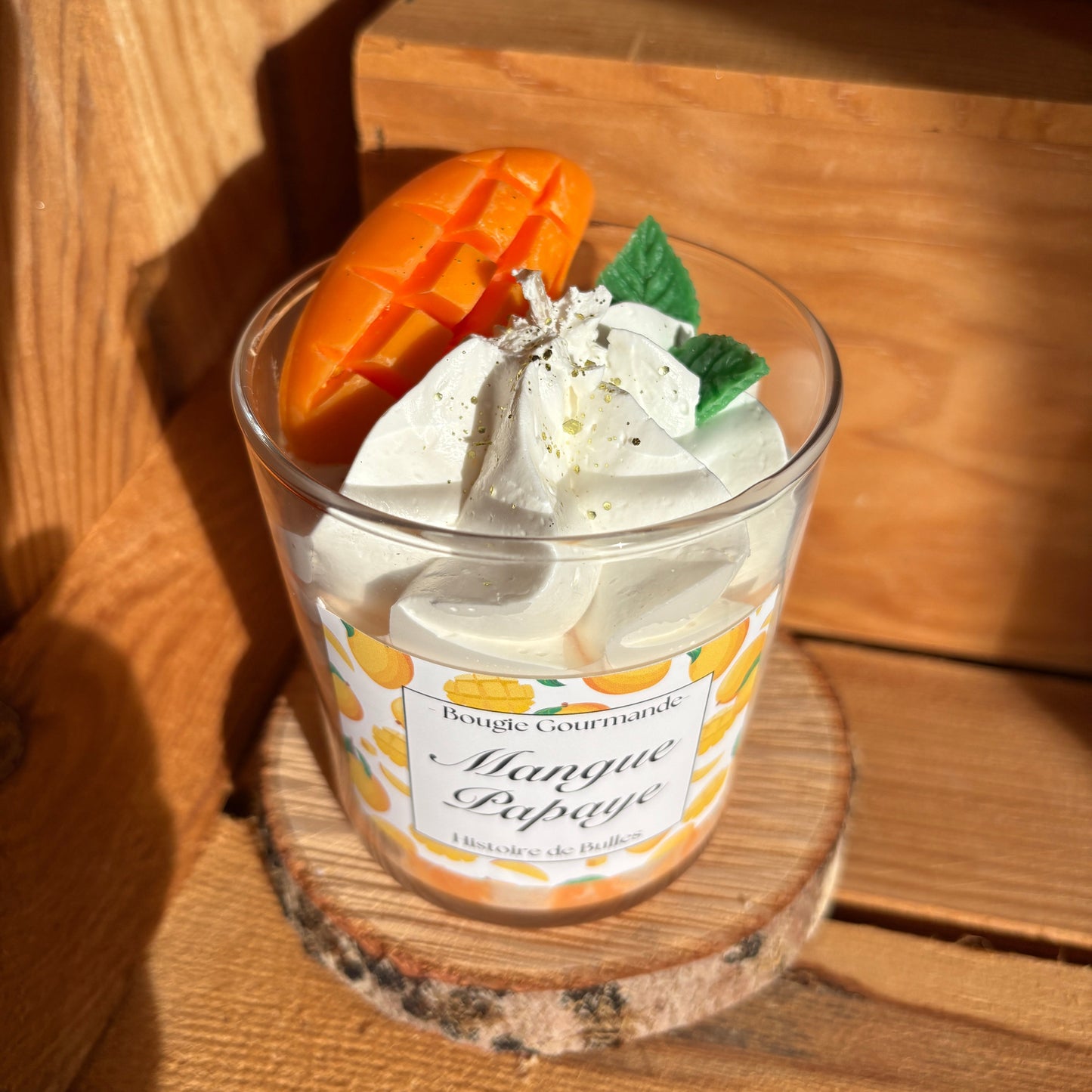 Bougie gourmande Mangue-Papaye