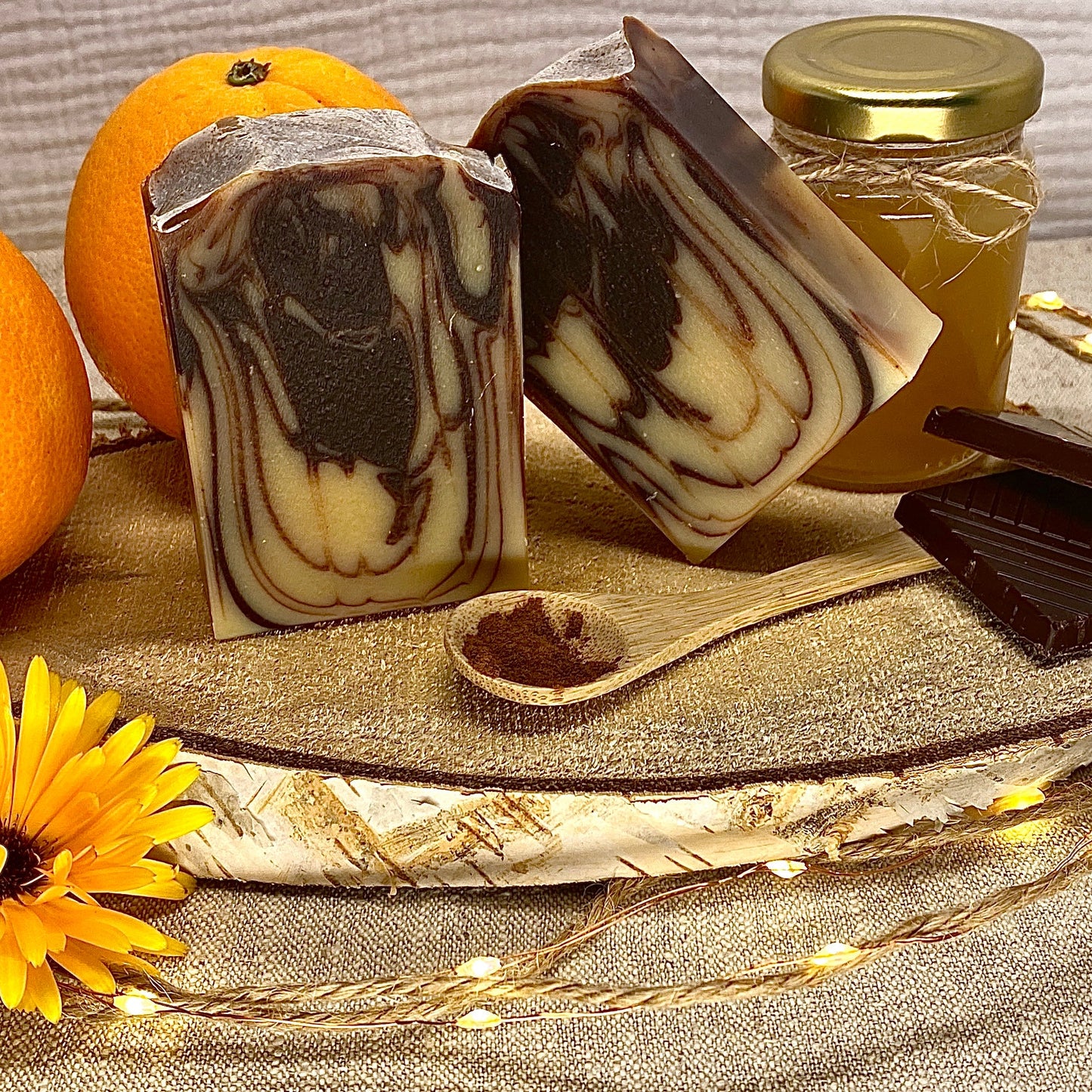 Savon N°9 - Miel, Orange, Cannelle