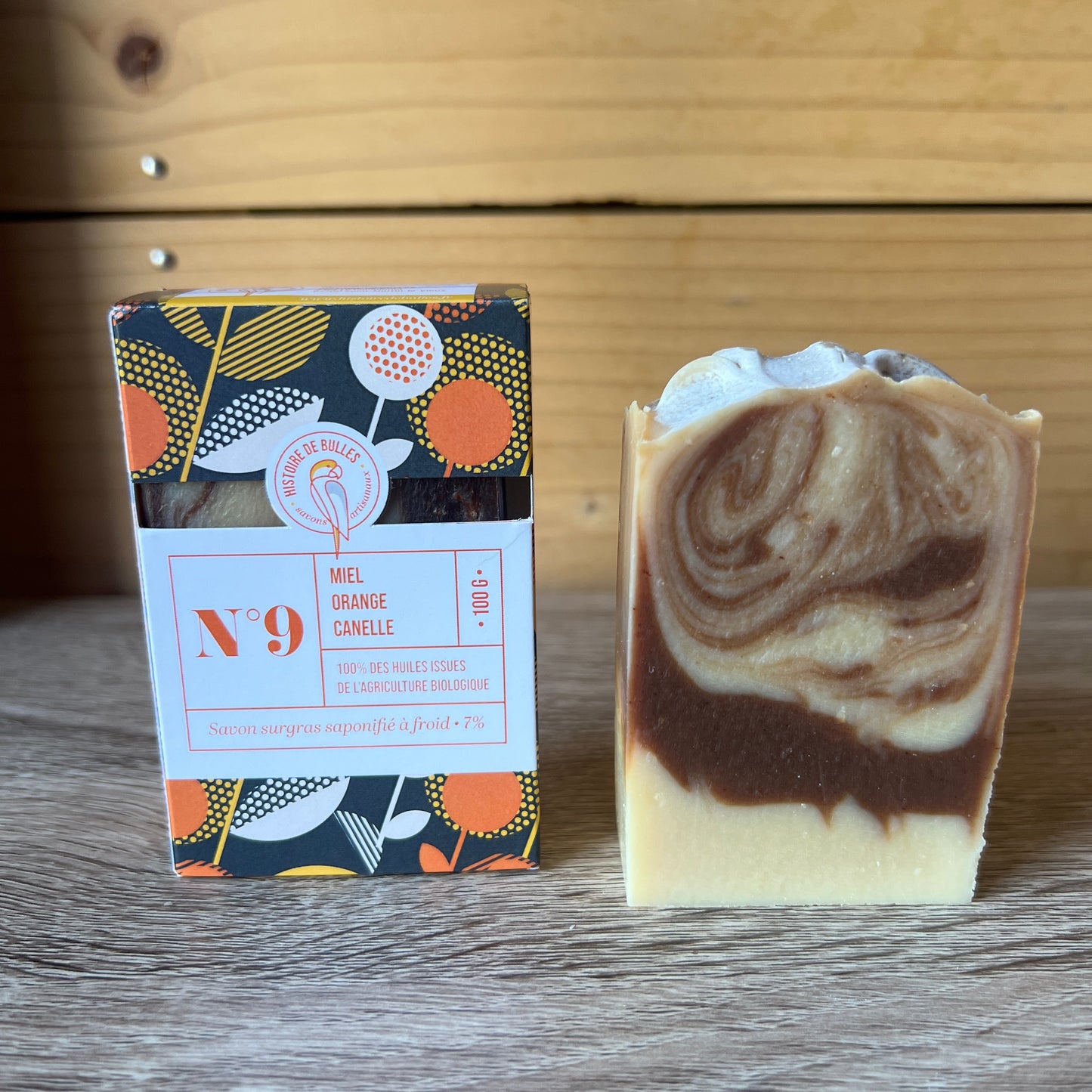 Savon N°9 - Miel, Orange, Cannelle