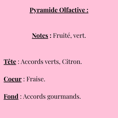 Bougie gourmande Fraise des bois