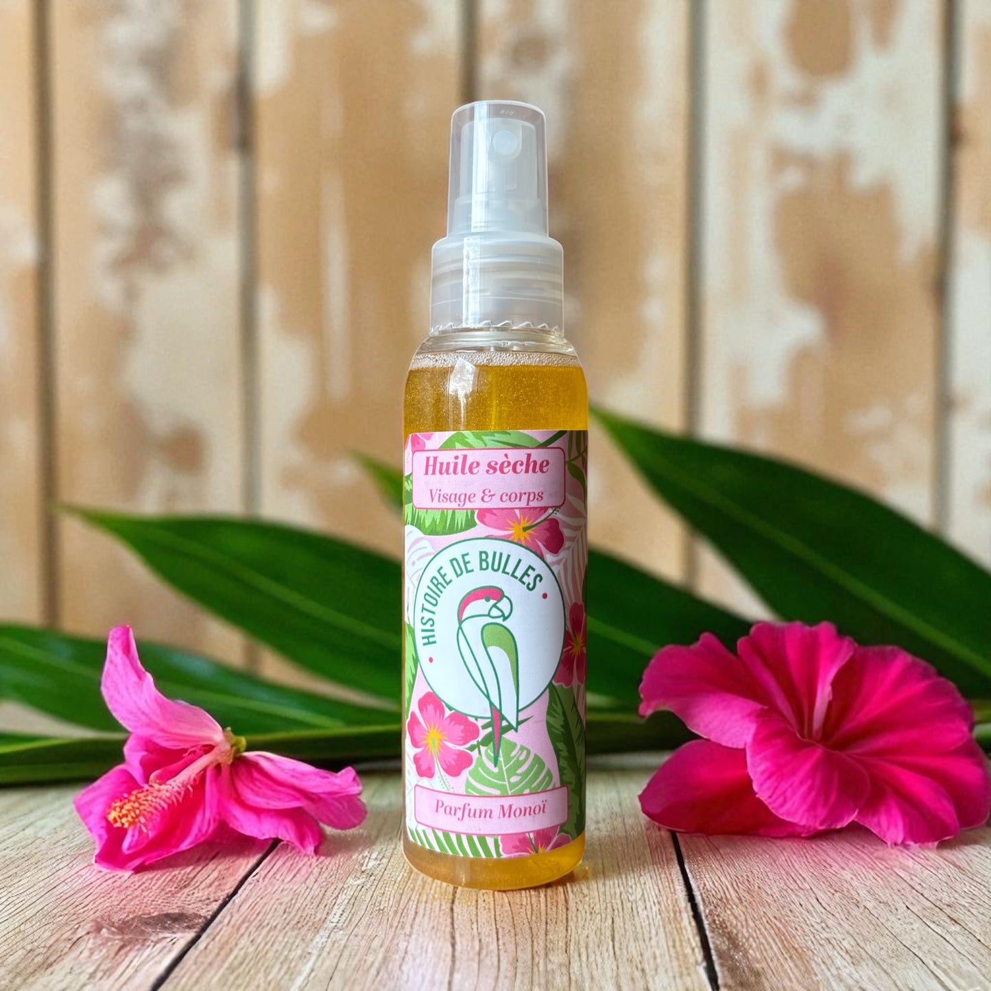 Huile sèche au monoï