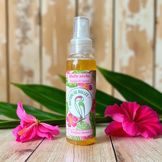 Huile sèche au monoï