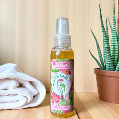 Huile sèche au monoï