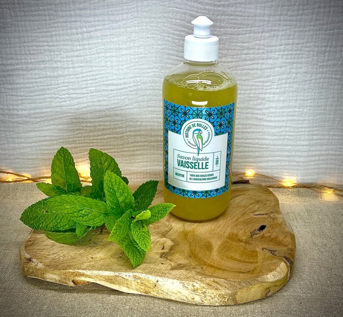 Savon liquide vaisselle menthe